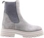 Alpe Grijze Suède Chelsea Boots voor Dames - Thumbnail 2