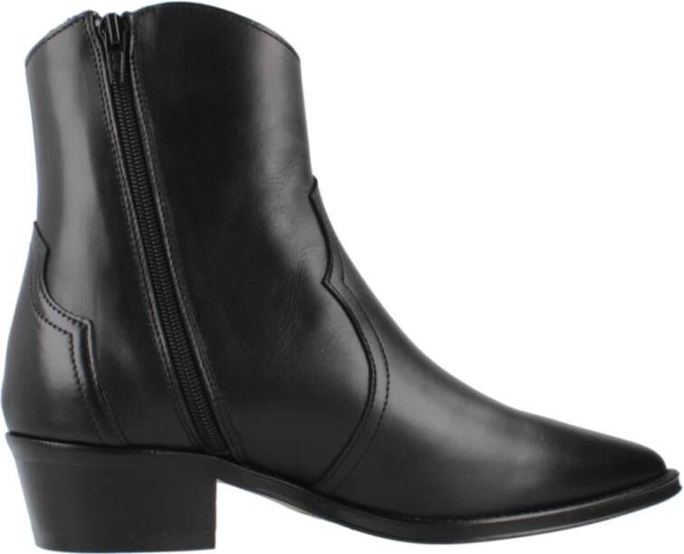 Alpe Stijlvolle Cowboy Laarzen voor Vrouwen Black Dames