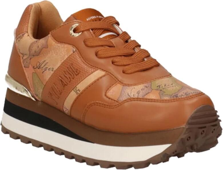 Alviero Martini 1a Classe Damesneakers van imitatieleer Brown Dames