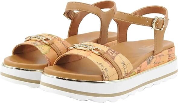 Alviero Martini 1a Classe Elegante Beige Lage Sandalen - Foto 2