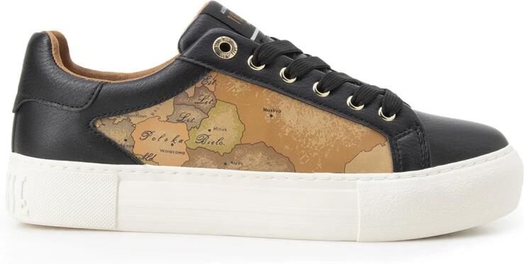 Alviero Martini 1a Classe Platte schoenen met pinafore metaal Black Dames