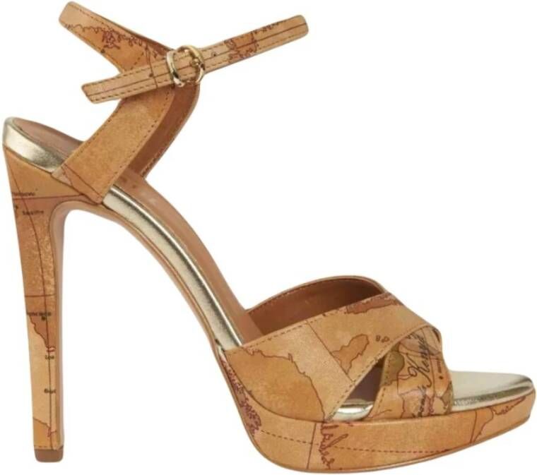 Alviero Martini 1a Classe Beige High Heel Sandalen