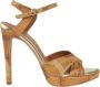 Alviero Martini 1a Classe Geo Classic hoge hak sandaal Beige Dames - Thumbnail 1