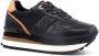 Alviero Martini 1a Classe Dames Sneakers Zwart Gekleurd Veters Slip-On - Thumbnail 1