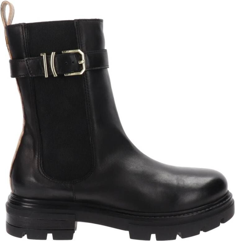 Alviero Martini 1a Classe Leren Enkellaarzen Elegant Hoogwaardig Black Dames