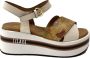 Alviero Martini 1a Classe Platform Sandaal met Gekruiste Banden Multicolor Dames - Thumbnail 1