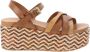 Alviero Martini 1a Classe Leren Damessandalen Elegant Comfort Brown Dames - Thumbnail 1