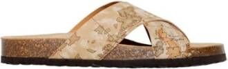 Alviero Martini 1a Classe Heren Sandalen Lente Zomer Collectie Beige Heren