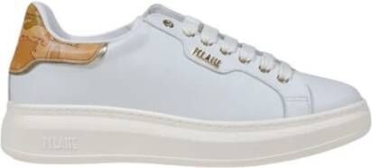 Alviero Martini 1a Classe Witte Leren Sneaker Elegant Comfortabel Ontwerp