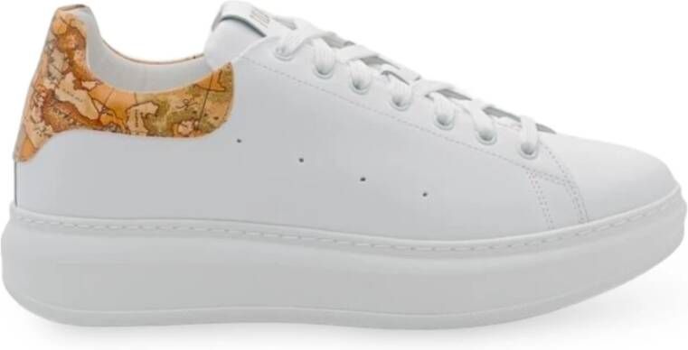 Alviero Martini 1a Classe Leren Sneaker Mannen Herfstcollectie White Heren