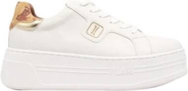 Alviero Martini 1a Classe Witte Sneaker Platform met Geo Classic Print