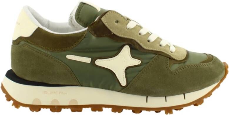 AMA BRAND DELUXE Lage Sneakers Dames S.run Maat: 42 Materiaal: Suède Kleur: Groen