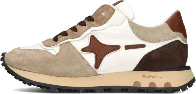 AMA BRAND DELUXE Lage Sneakers Heren S.run Men Maat: 42 Materiaal: Suède Kleur: Beige