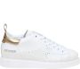 Ama Brand Wit en Goud Leren Sneakers White Dames - Thumbnail 1