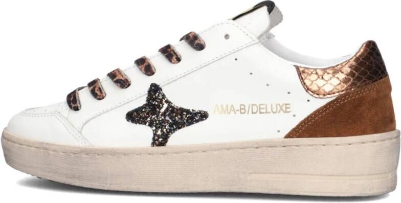 Ama Brand Witte lage sneakers voor vrouwen