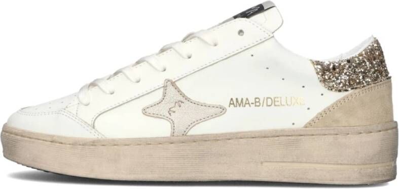 AMA BRAND DELUXE Lage Sneakers Dames Slam Maat: 40 Materiaal: Leer Kleur: Wit