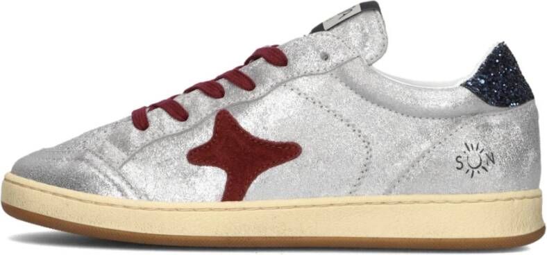 AMA BRAND DELUXE Lage Sneakers Dames Sun Maat: 43 Materiaal: Leer Kleur: Zilverkleurig