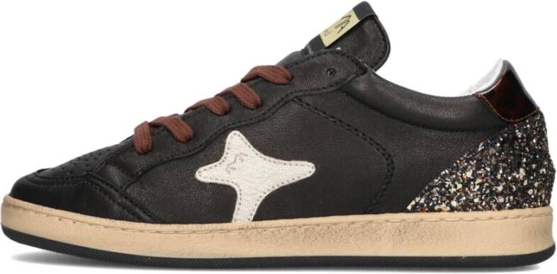 Ama Brand Zwarte Lage Sneakers voor Vrouwen