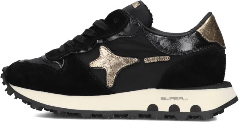 Ama Brand Zwarte Lage Sneakers voor Vrouwen