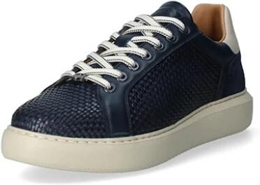Ambitious Blauwe leren sneakers Art. 13450A