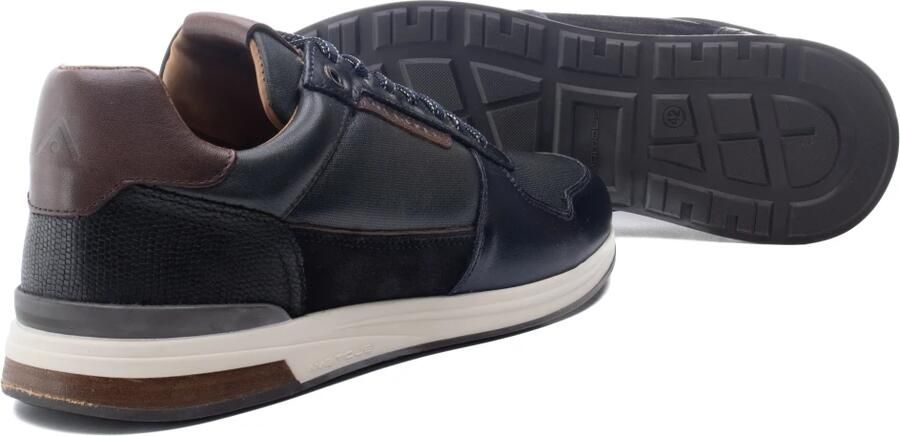 AMBITIOUS Slow Sneakers Heren Leren Sneaker Blauw - Foto 2