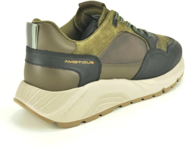 Ambitious Stijlvolle Runner in Zwart en Khaki - Foto 2