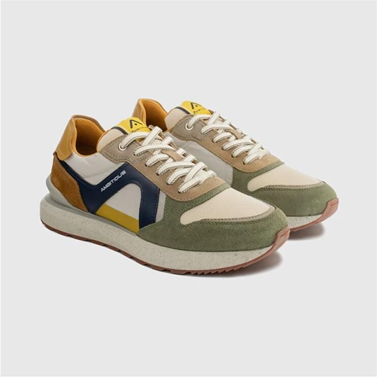 Ambitious Suede Sneakers Stijl 13816 Khaki Beige