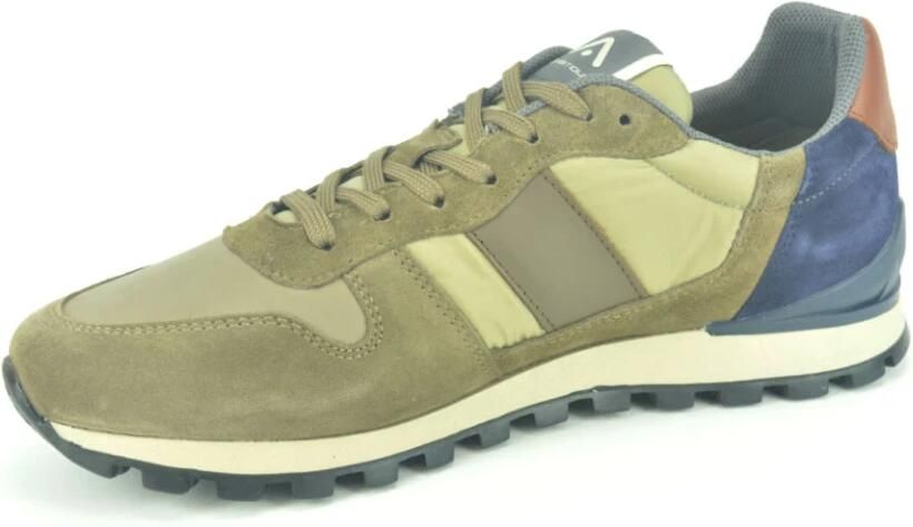 Ambitious Taupe Combi Sport. Loper sneakers Bruin Heren