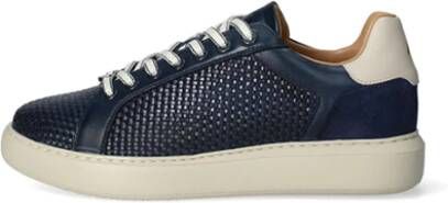 Ambitious Blauwe leren sneakers Art. 13450A