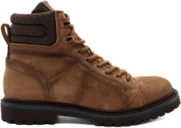 Ambitious Casual Suède Veterschoenen Tabak