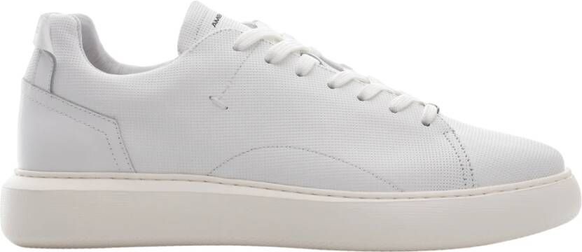 Ambitious Witte geperforeerde leren sneakers White Heren - Foto 4