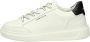 Ambitious Witte leren sneakers met zwarte hielinzet White - Thumbnail 8