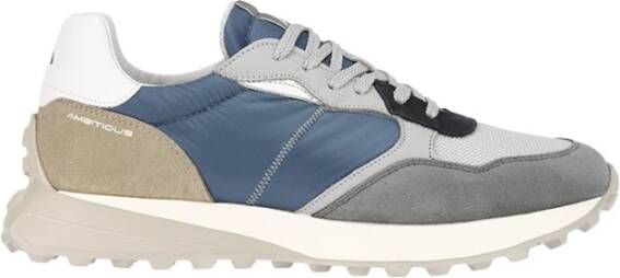 Ambitious Leren en Suède Runner Schoen