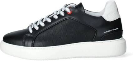 Ambitious Leren sneakers met contrastpaneel