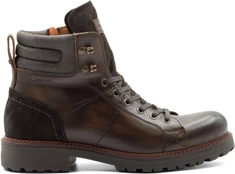 Ambitious Leren Casual Veterlaarzen