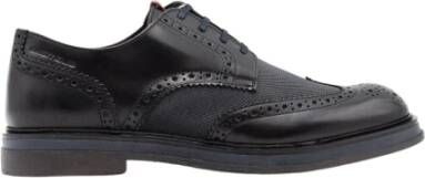 Ambitious Leren Brogue Veterschoenen voor Heren Black Heren