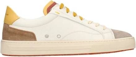 Ambitious Minimalistische Leren Sneakers Taupe Beige