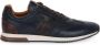 Ambitious Blauwe Leren Hardloopsneakers met Bruine Details Blauw Heren - Thumbnail 13