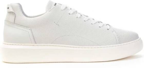 Ambitious Witte geperforeerde leren sneakers White Heren - Foto 2