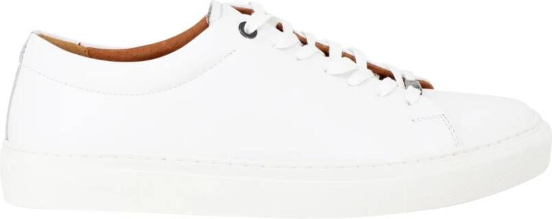 Ambitious Witte Leren Herensneakers Us22Am10 White Heren