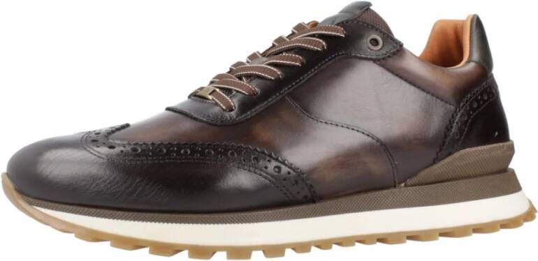Ambitious Sportieve Vetersneakers Brown Heren
