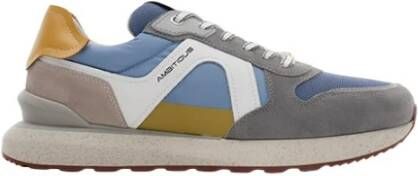 Ambitious Suède Sneakers Grijs Blauw Stijl 13816