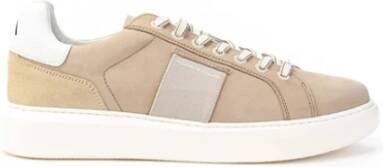 Ambitious Taupe Leren Sneakers Eclipse Model