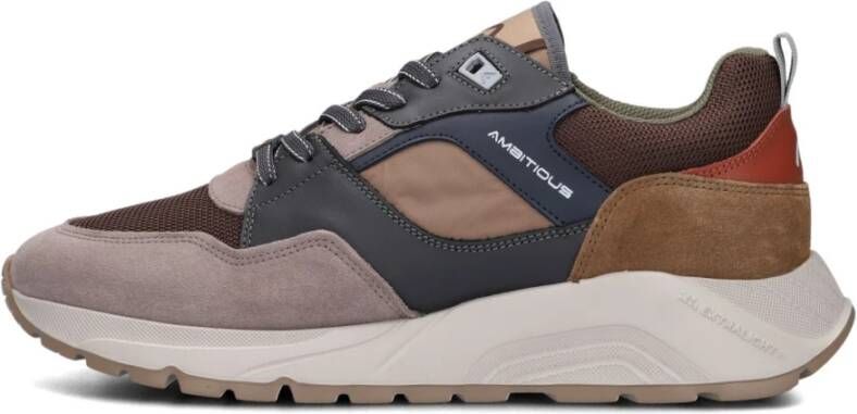 Ambitious Taupe Suède Sneakers voor Heren