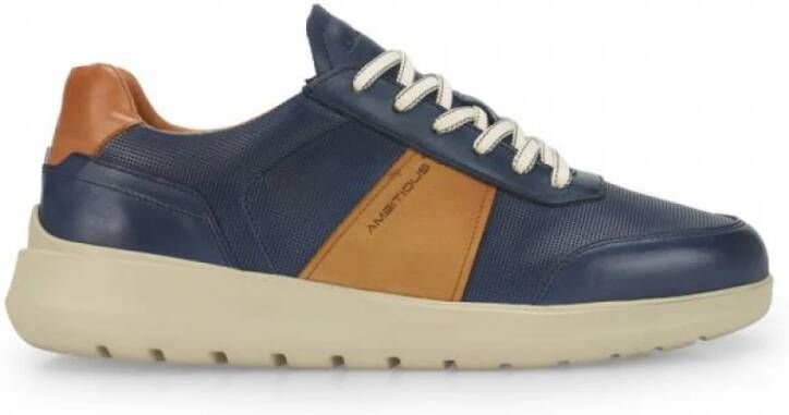 Ambitious Trendy Sneakers voor Moderne Man Blue Heren