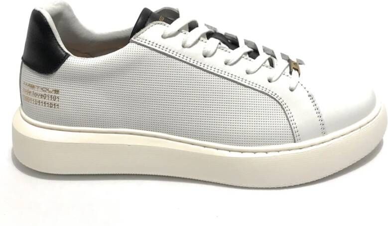 Ambitious Witte Leren Hoge Sneakers White Heren