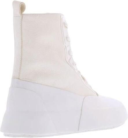 Ambush Leren Hi-Top Sneaker in Off-White