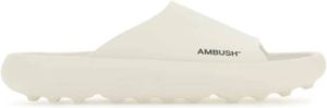 Ambush Ivoren rubberen slippers Wit Heren
