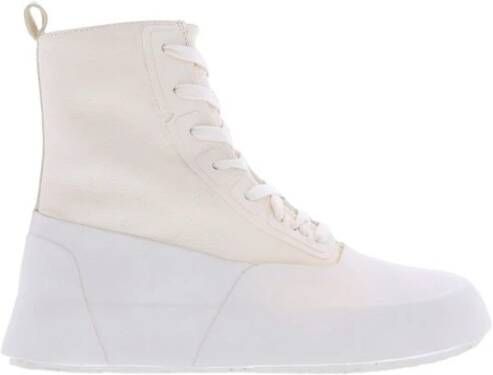 Ambush Leren Hi-Top Sneaker in Off-White