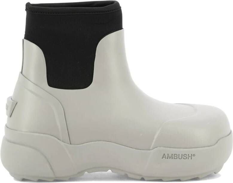 Ambush Rubber Enkellaarzen Gray Heren